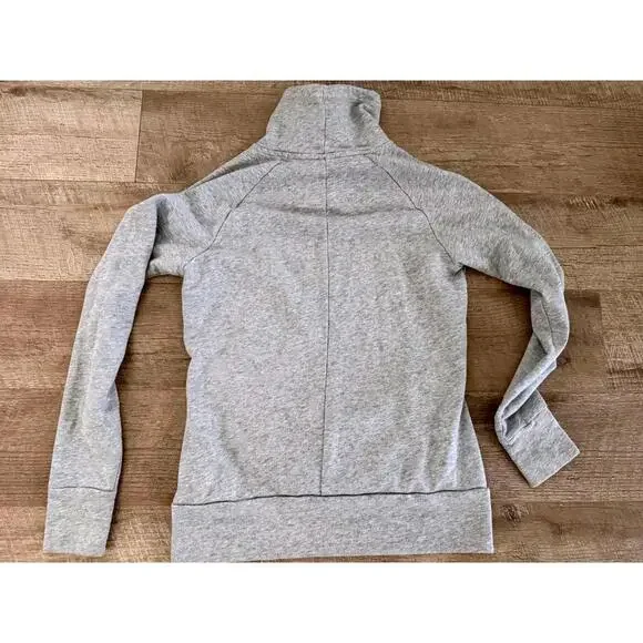 Adidas Sweatshirt Women's Medium Gray Pullover Funnel Neck - Picture 9 of 9